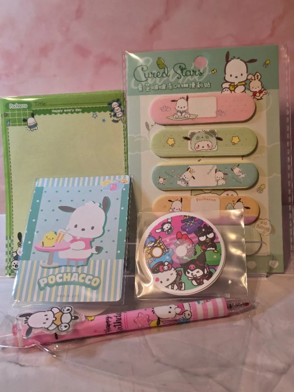 BN5 Pochacco mini stationary set